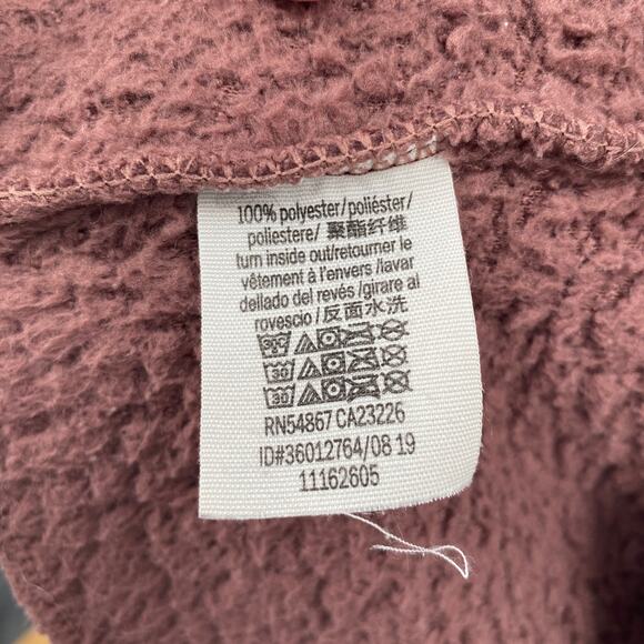 Pink by Victorias Secret Open Front Fuzzy Sherpa Cardigan Pink Size Medium Large - Picture 5 of 8